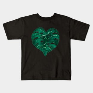 Green monstera Kids T-Shirt